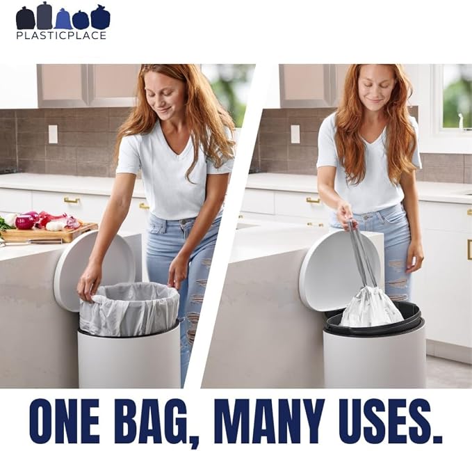 Plasticplace Drawstring Trash Bags, Compatible - Image 5