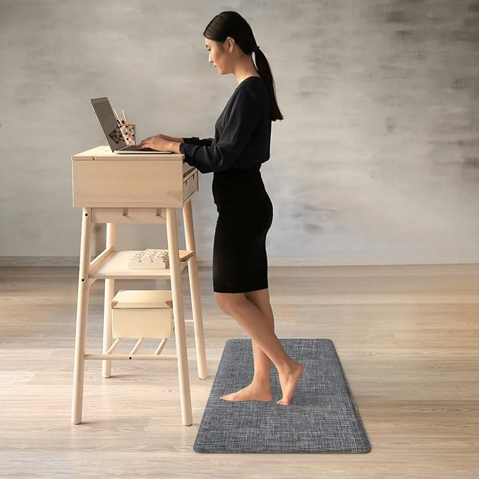 Kitchen Anti Fatigue Floor Comfort Mats for Standing Desk Garages (20X30X3/4-Inch, Darkgrey)