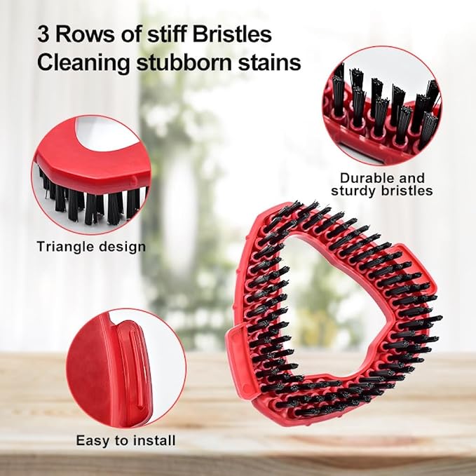 Funtin 2-Pack Mop Scrub Brush Head Compatible - Image 3