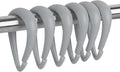 Top-spring Grey Shower Curtain Hooks 12Pcs Drop Shaped Hooks by Top-spring