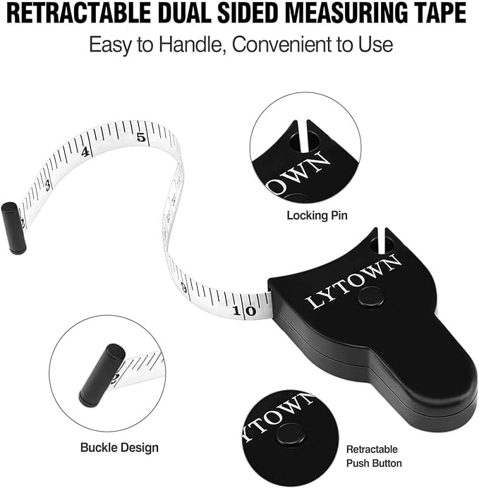 2PCS Tape Measure Body Measuring Tape 60inch, Retractable Measuring Tape - Image 4