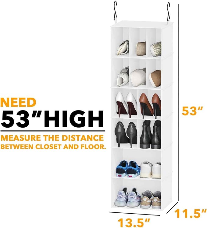 SpaceAid 2 Pack Hanging Closet Organizer and Storage - Image 2
