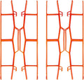 17.5" Plastic Cord Wrap Organizer – 4 Pack Orange Cable Organizer by Unknown