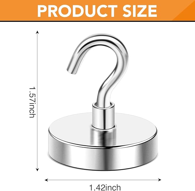 DIYMAG Magnetic Hooks 20pcs 170lbs Cruise Essentials 2026 Magnet Hook - Image 2