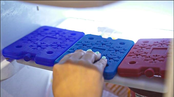 TrekProof Ice Packs for Lunch boxes and Coolers | Bento Lunch Box Ice Packs, Cooler Bag for Work, School, Picnic or Camping | Reusable Small Freezer Pack, Adult and Kid Friendly