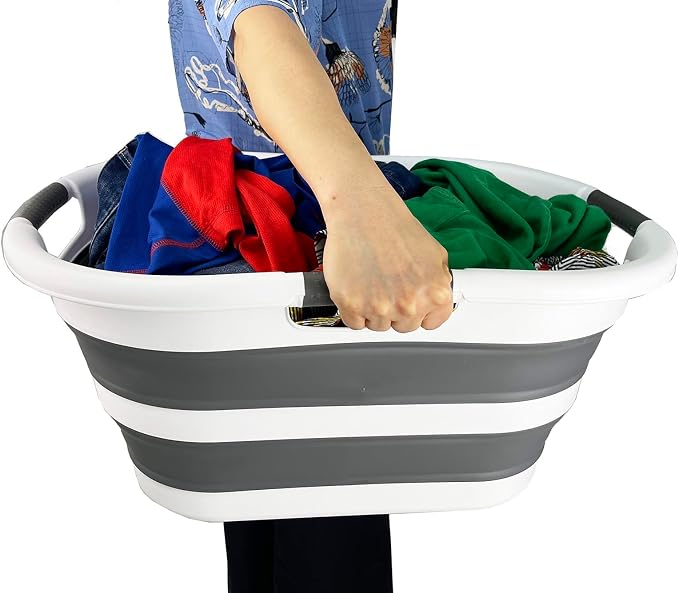 SAMMART 40L Plastic Foldable Laundry Basket/Tub - Image 6