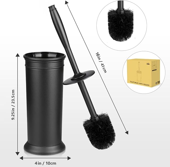 Toilet Brush and Holder 2 Pack, Toilet Bowl Brush - Image 7