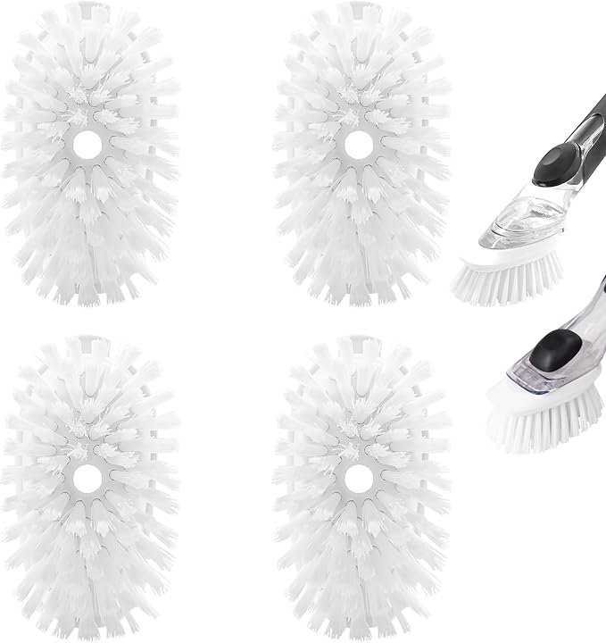 Brush Refills for OXO Dish Brush | 4 Pack Dish Brush Cleaning Soap Dispensing by Shadowgallery