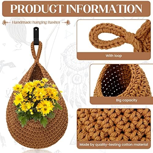 Boho Decor Hanging Fruit Baskets - Image 3