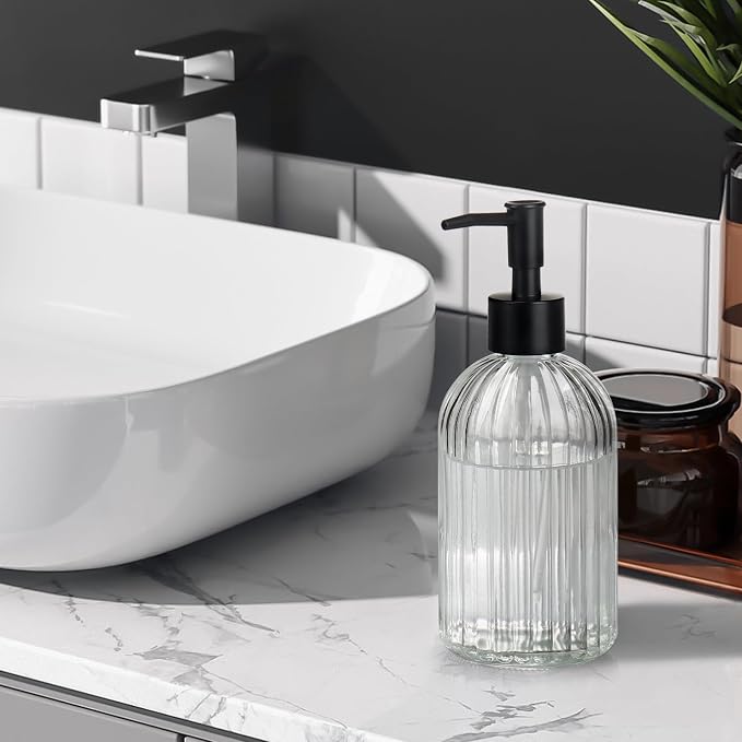 1 Pack 13.5oz Glass Soap Dispenser - Image 7