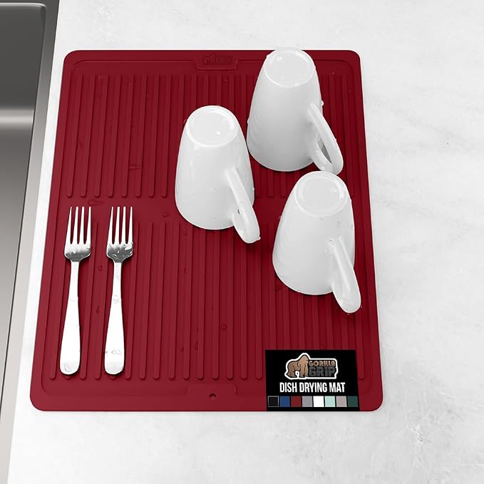 GORILLA GRIP 100% BPA-Free Patented Silicone Dish Drying Mat by Unknown