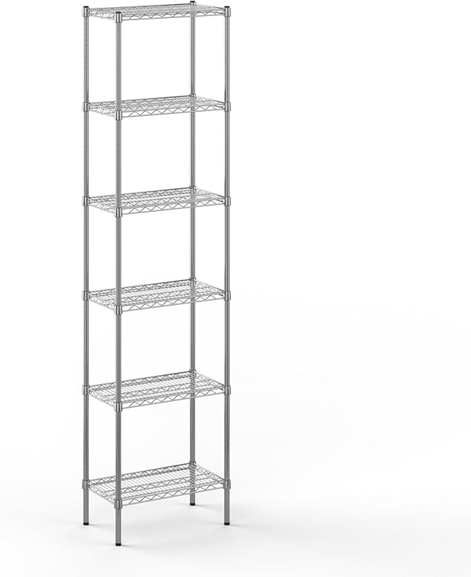 14" Deep x 24" Wide x 96" Height Wire Shelving Kit | 6-Tier | NSF Commercial Storage Rack Unit