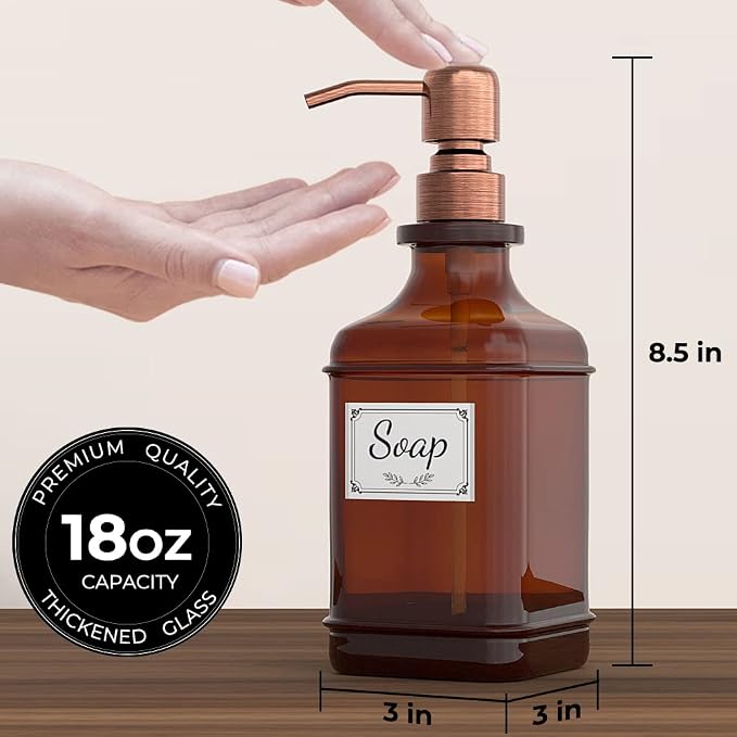 Soap Dispenser 2 Pack, Hand Soap Dispensers - Image 3