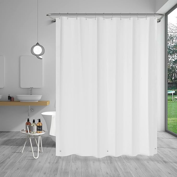 AmazerBath Extra Long Shower Curtain Liner, 72x84 Plastic White Shower Liner - Image 8
