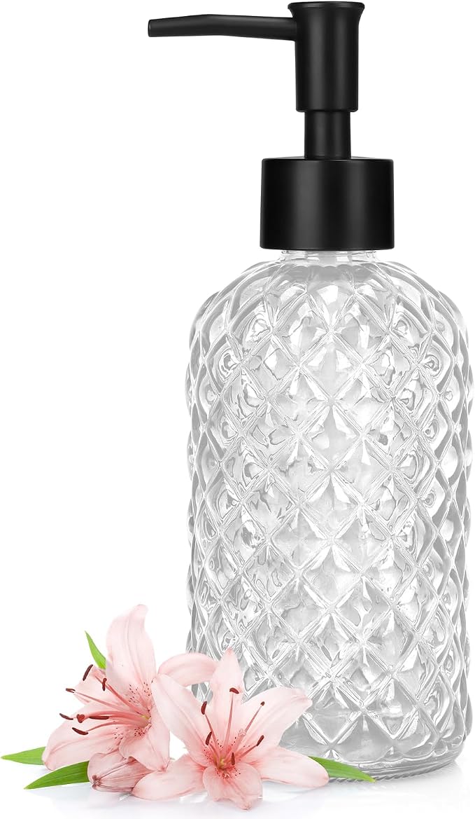 1 Pack 13.5oz Glass Soap Dispenser by Ulable