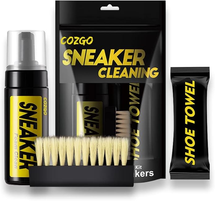 COZGO Shoe Cleaner Kit for Sneaker, Water-Free Foam Sneaker Cleaner 5.3Oz by COZGO