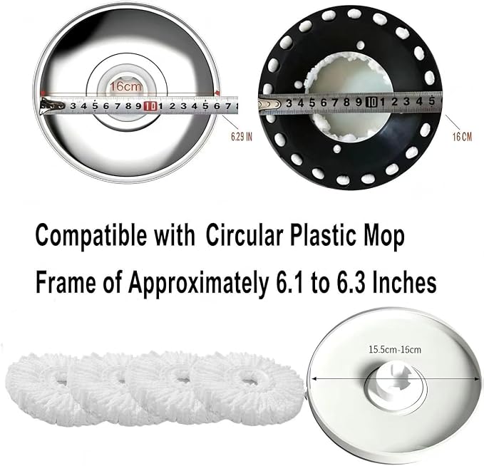 4-Pack Spin Mop Refills, Microfiber - Image 4