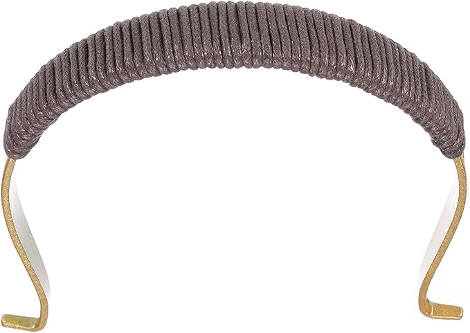 uxcell Metal Tea Pot Handle External Buckle Teapot Rope Wrapped U-Shape Handle Replacement for Span 2.8-3.5 Inch Ceramic Pottery Teapot Kettle Accessories Supplies, Gold/Brown
