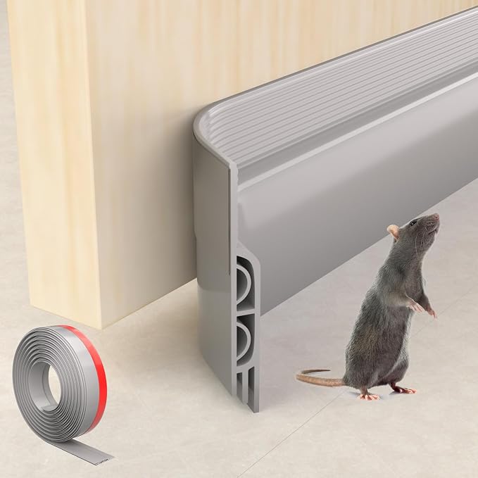 KNEELISA 39" Gray Under Door Draft Stopper Interior by KNEELISA
