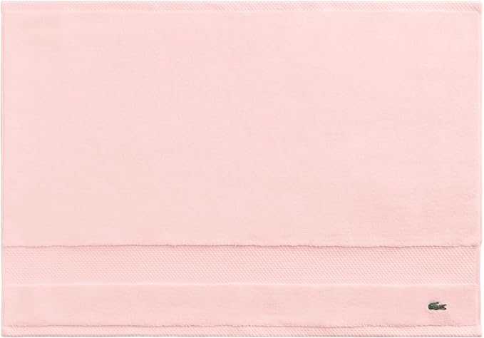 Lacoste Heritage 100% Supima Cotton Tub Mat 21" x 31", Light Pink | Highly by Unknown