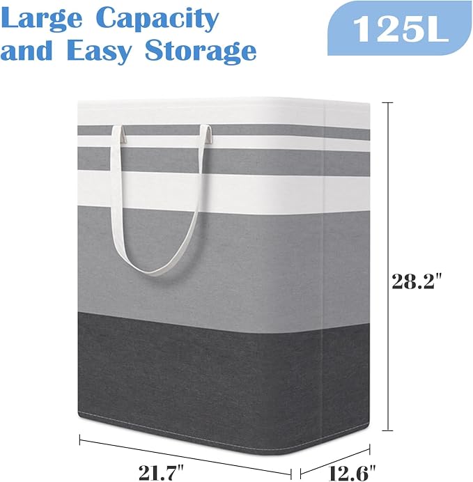 BlissTotes 3-Pack Laundry Basket, Collapsible Laundry Hamper - Image 2