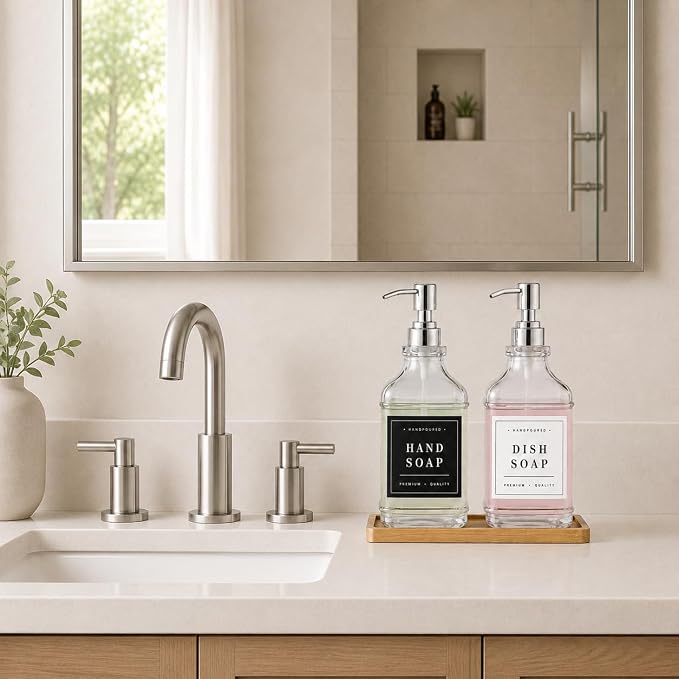 Kitchen Glass Soap Dispenser Set - Image 6