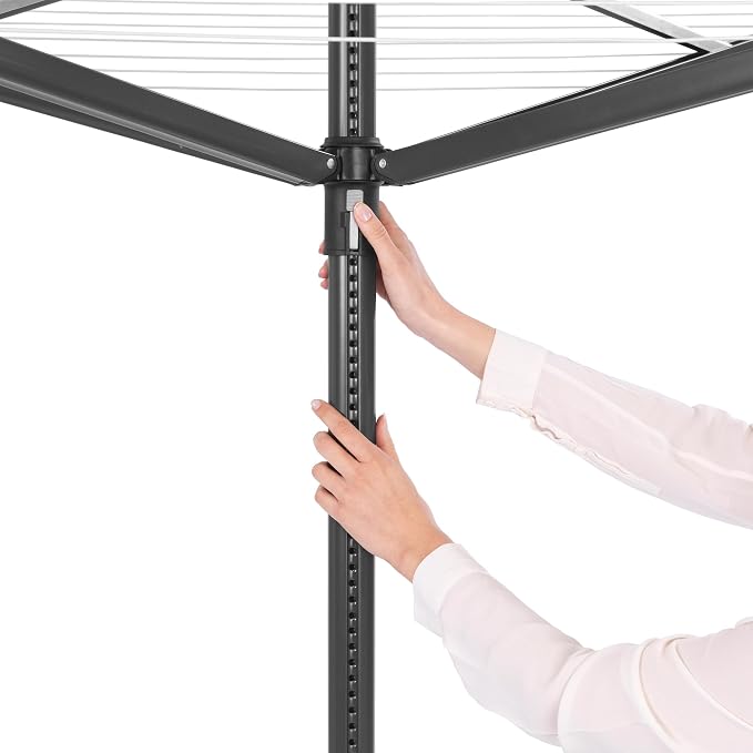 Brabantia Lift-O-Matic Outdoor 4 Arm Clothesline Height Adjustable, Folding - Image 4