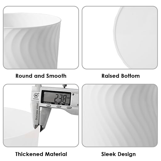 YGJT Small Trash Can, 3 Pack 1.8 Gallons Bathroom Trash Can - Image 8