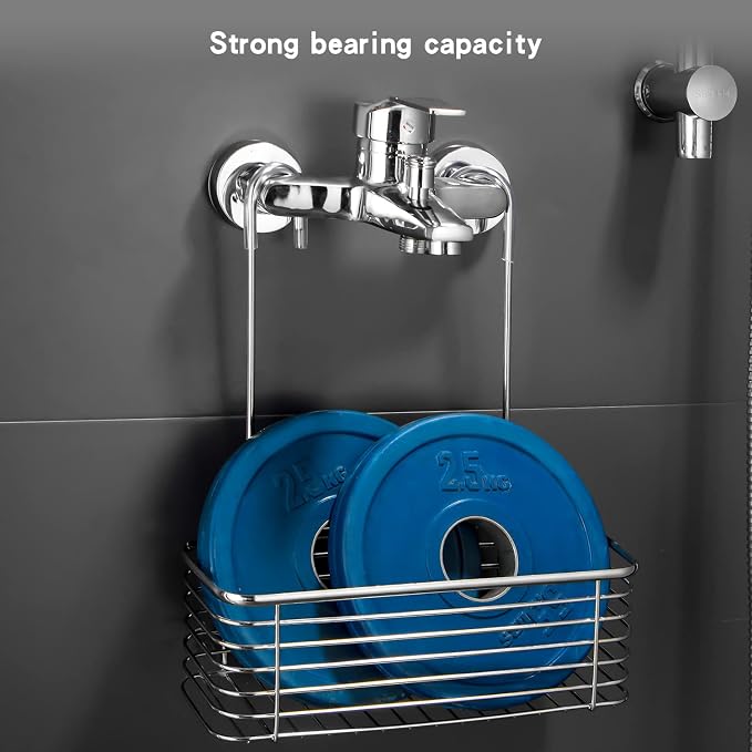 YQh hanging shower rack, bathroom storage rack, shampoo bracket, the back hook - Image 5