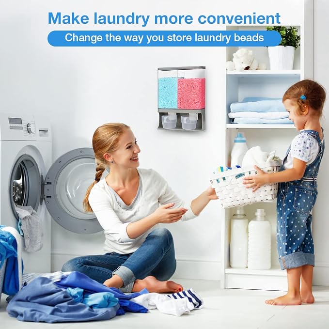 Conworld Laundry Detergent Dispenser, Wall-Mounted Scent Booster Beads Dispenser - Image 2