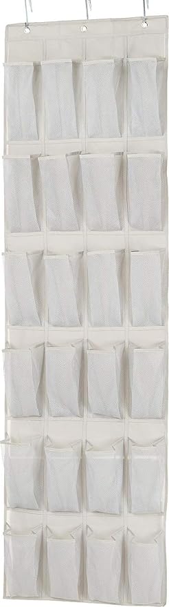 Amazon Basics 24 Medium Mesh Pocket Over-the-Door Hanging Shoe Organizer by AmazonBasics