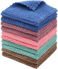 Microfiber Cleaning Cloth, 10 Pack Microfiber Rags, Mix Color by HFGBLG