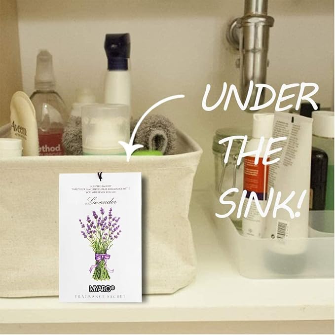 MYARO 12 Pack Assorted Garden Scented Sachets, Closet Deodorizer Freshener - Image 6