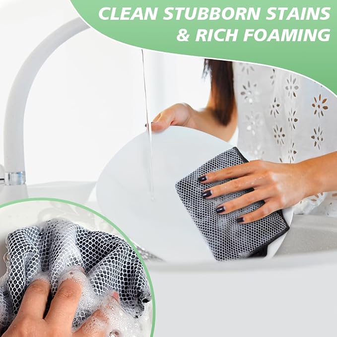 SINLAND Dish Cloth for Washing Dishes Kitchen Washcloth Cleaning Cloth - Image 5