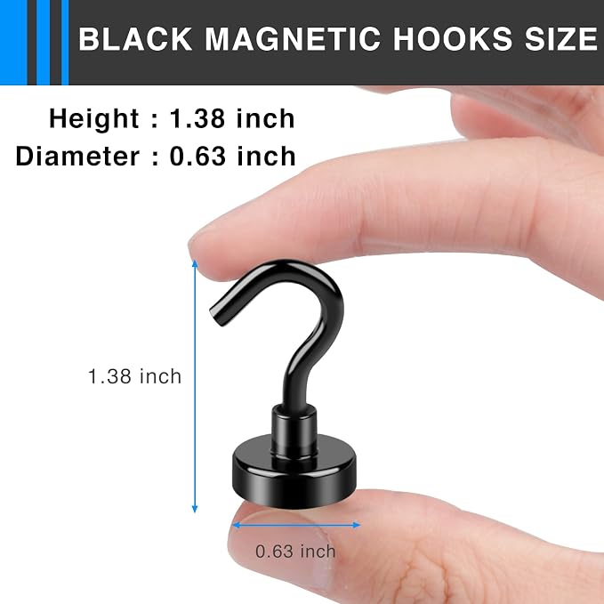 LOVIMAG Magnetic Hooks for Cruise Essentials 2026 Cabins Door 12 Pack-30LBS - Image 3