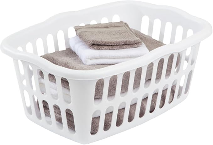 Sterilite 12-Pack Rectangular Laundry Basket, Plastic Clothes Hamper, 1.5 Bushel - Image 9