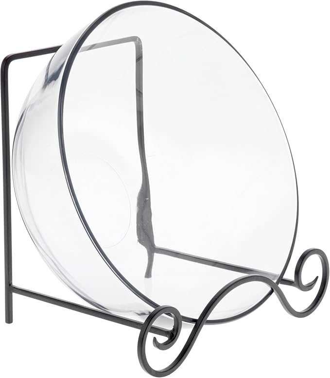 Bard's Wrought Iron Bowl or Deep Platter Stand, 9.375" H x 10.25" W x 7.625" D (For 12" - 16" Bowls or Deep Platters), Pack of 3