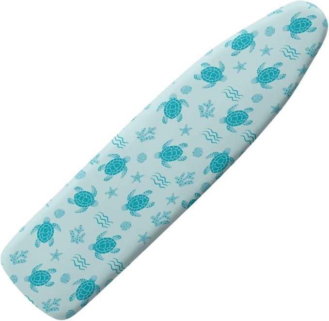 Turtle Print Ironing Board Cover 18x58 Ironing Board Cover, Resist Scorching by PJHEQOXE