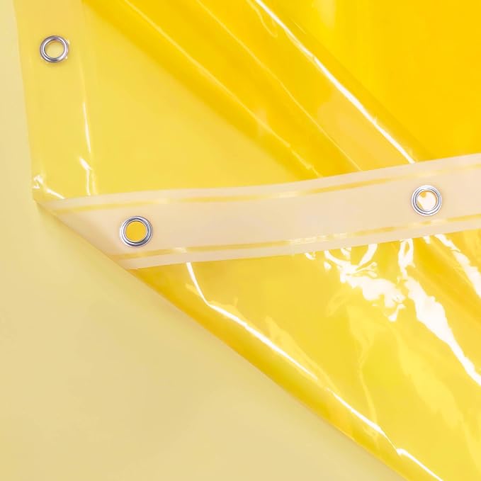 Barossa Design Clear Yellow Shower Curtain Liner Standard Size - Image 5