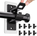 8PCS No Drill Curtain Rod Bracket, Adhesive Curtain Rod Holders | Multipurpose by ANDGOO