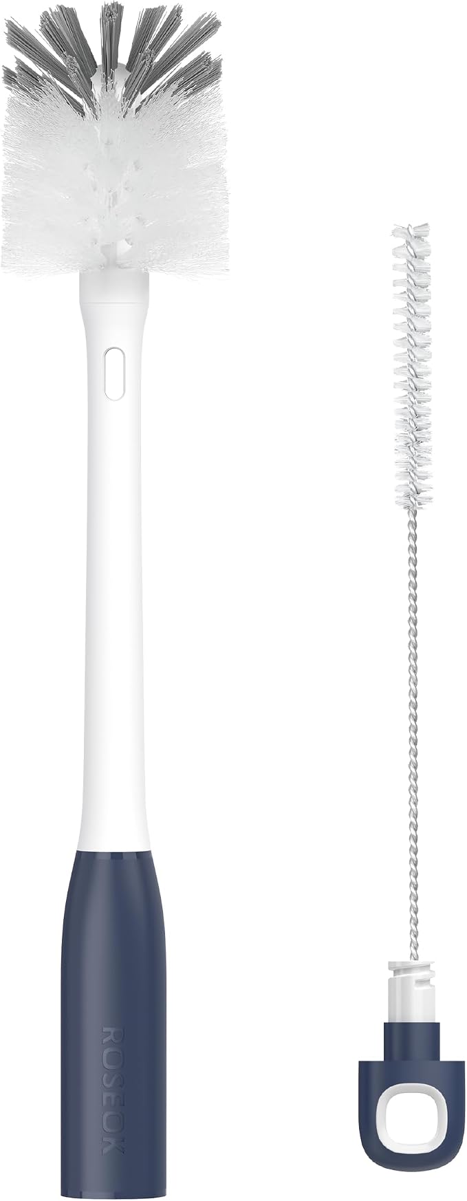ROSEOK Bottle Brush with Straw Cleaner Brush, 2 in 1, Nylon Bristles | Water by ROSEOK