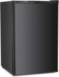 Antarctic Star 3.0 Cu.Ft Upright Freezer, Compact Stainless Steel Freezer with Reversible Door & 7-Temp Control, Removable Shelves, Ideal for Dorm, Home, Office, Black