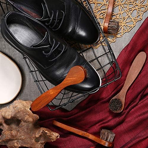 Jovitec 5 Pack Horsehair Polish Applicator Brush Kit Saddle Soap Shoe Shine - Image 7