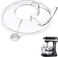 Pouring Shield for KitchenAid 6-7Qt Bowl Lift Stand Mixer (for Stainless Steel Bowls Only), Splash Guard Mixers Bowl Cover for Kitchen aid 6-7Qt Accessories and Attachments (Clear)