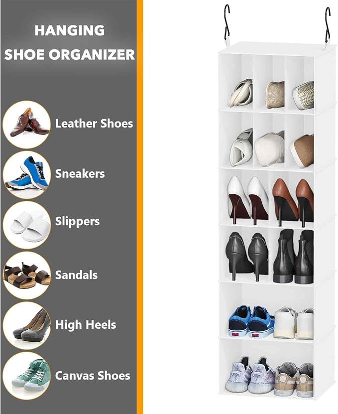 SpaceAid 2 Pack Hanging Closet Organizer and Storage - Image 6