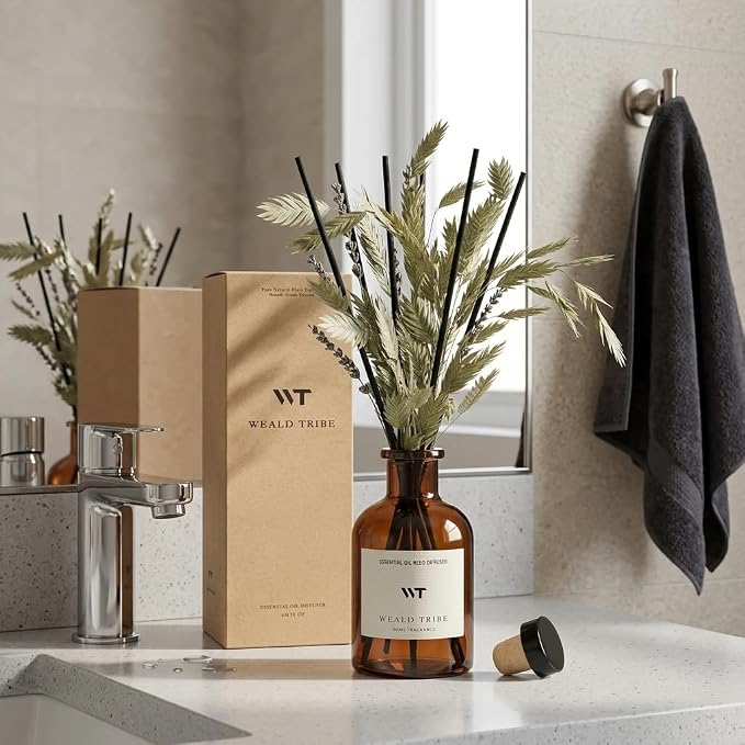 Bamboo Scent Flower Reed Diffuser Set - Image 3