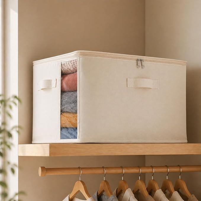 3 Pack Canvas Comforter Storage Bags - Image 6