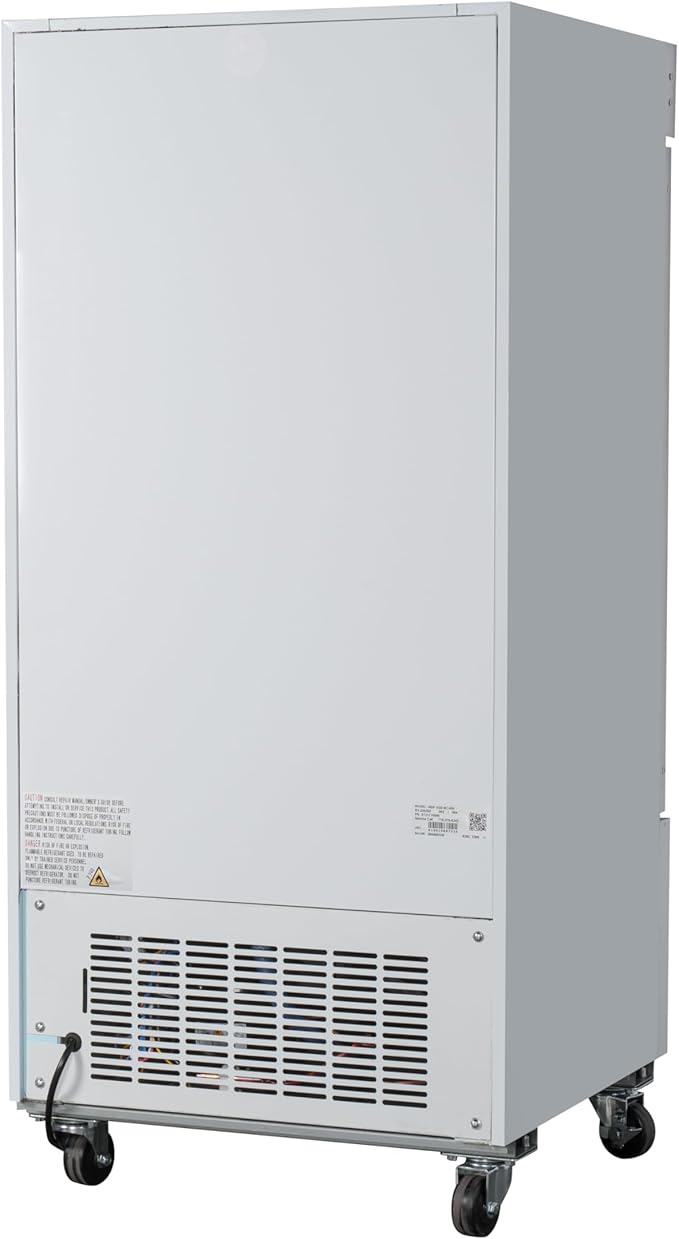KoolMore 26 in. Commercial One Glass Door Display Upright Freezer Merchandiser in White 9 Cu. Ft. (MDF-1GD-9C-WH)
