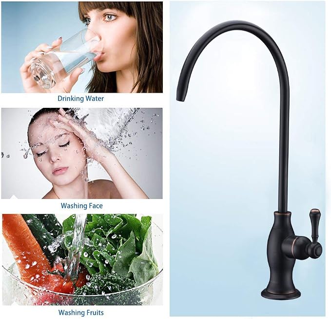 Delle Rosa Drinking Water Faucet, Stainless Steel Kitchen Water Filter Faucet - Image 3