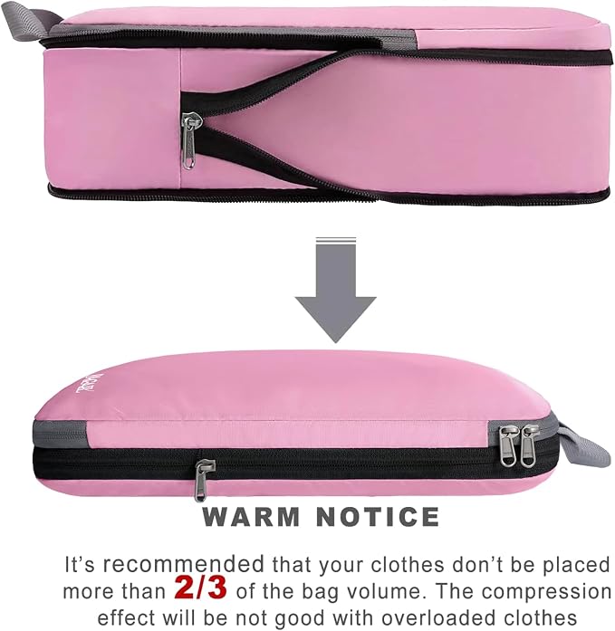 BAGAIL 4 Set/6 Set/8 Set Compression Packing Cubes Travel Accessories - Image 4